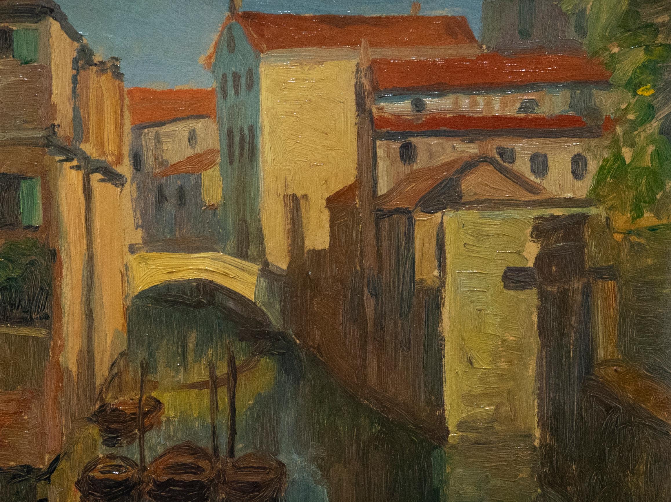 Axel Hansen (1896-1936) - Danish School Oil, Venice in Afternoon Light - Painting by Unknown