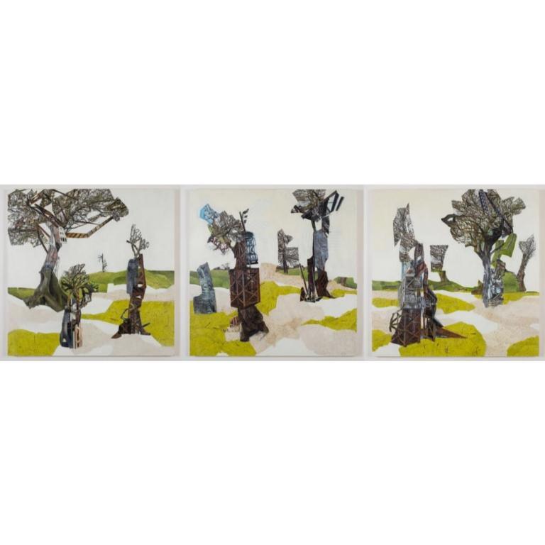 Backcountry Series (III, I, II) Drawing on 3 Panels, 2020-21 - Art by Unknown