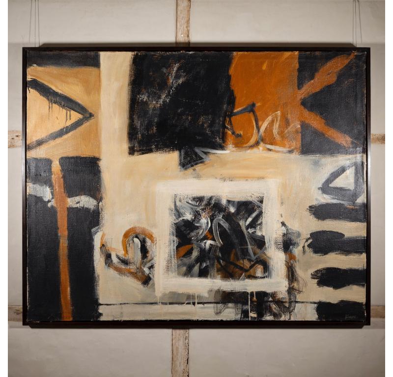 Bajazet Encag'd, Oil on Canvas Painting by Jack Knox, circa 1965 For Sale 1