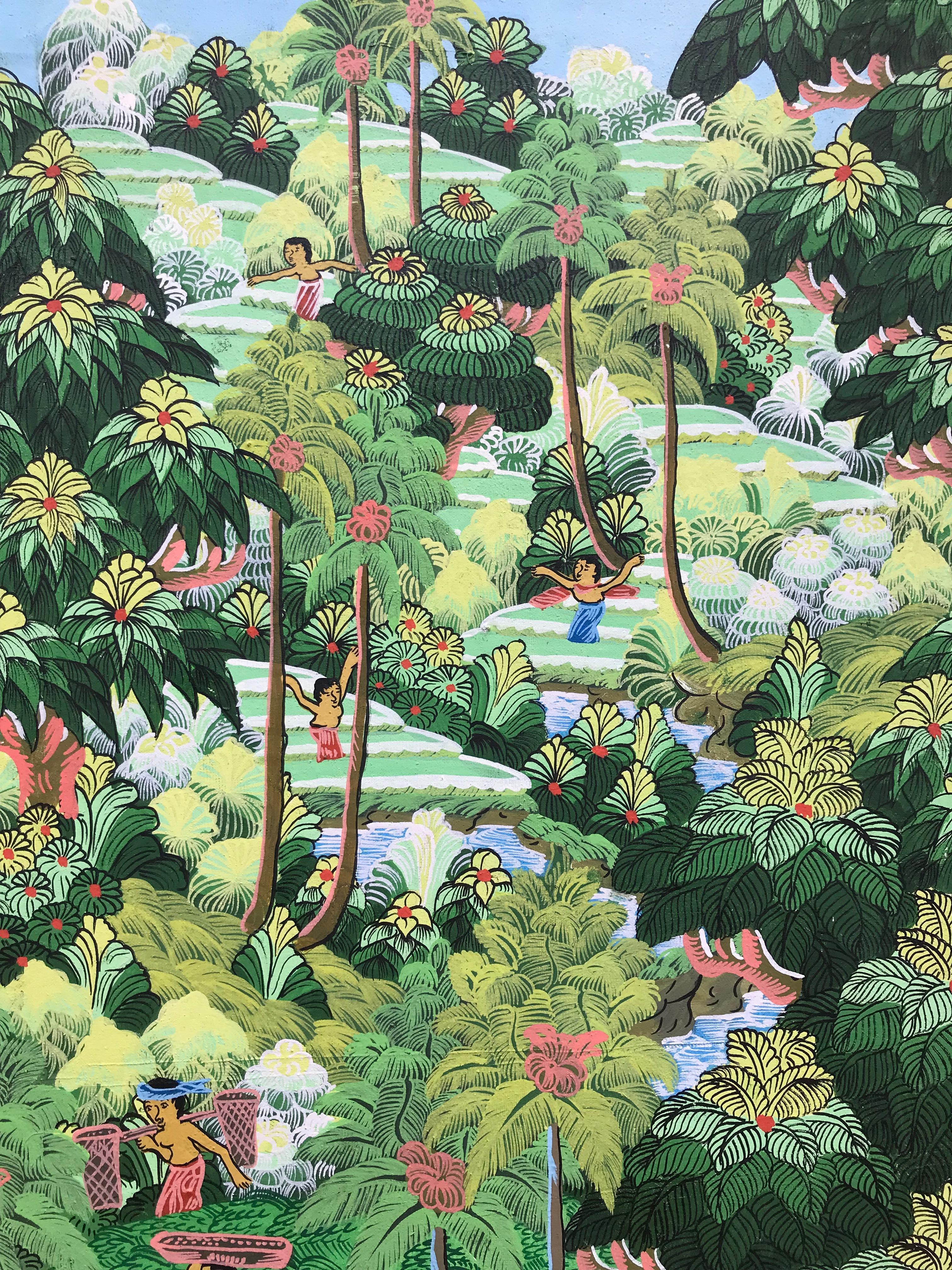 “Balinese Figural Landscape 1” 1