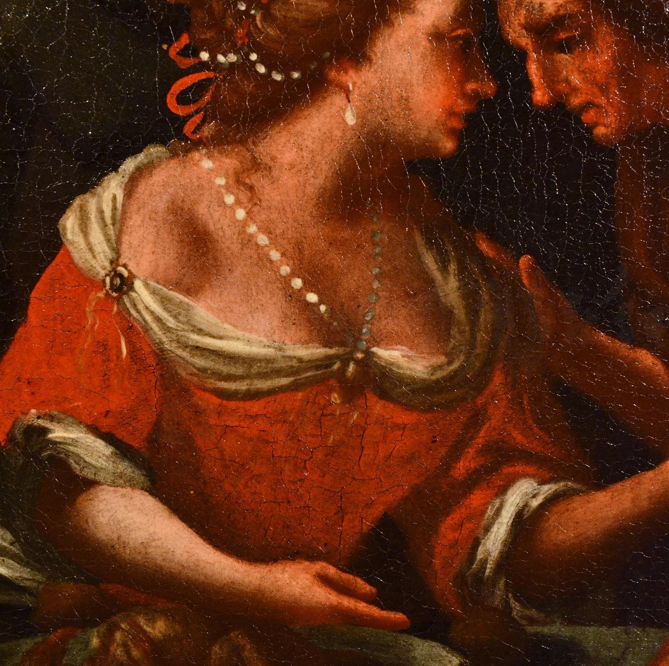 Banquet Flemish Italian Paint Oil on canvas Old master 17th Century Veronese Art en vente 13
