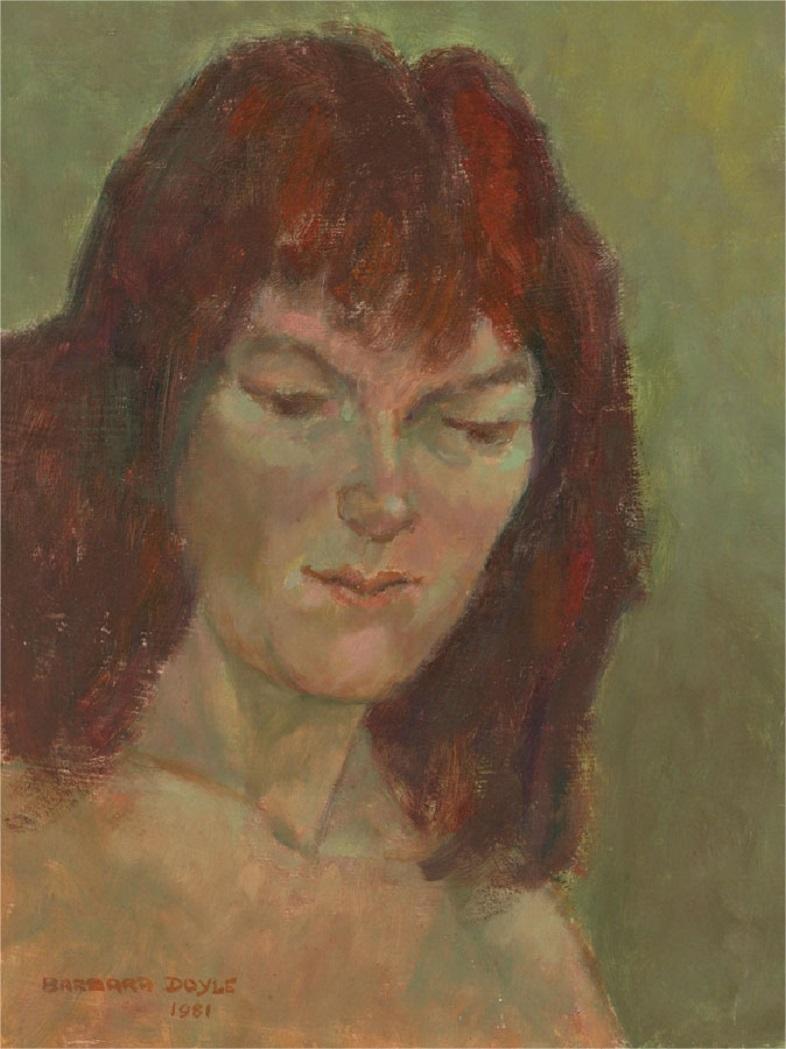 Unknown Portrait Painting - Barbara Doyle (b.1917) - 1981 Oil, Jennie
