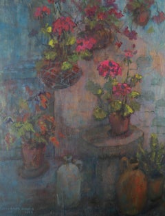 Barbara Doyle (b.1917) - 1982 Oil, Garden Flowers