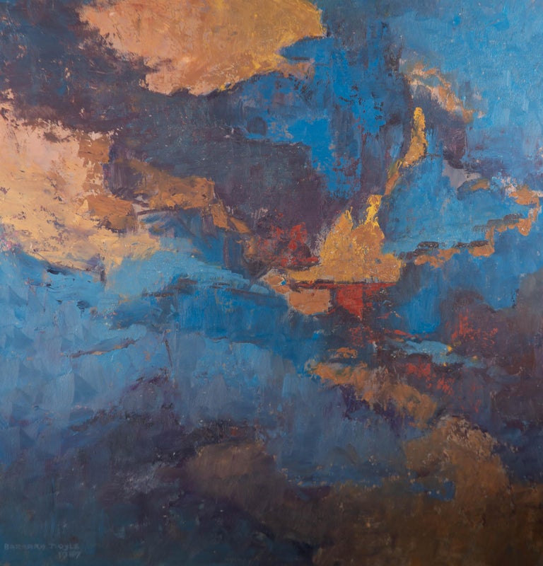 Unknown - Barbara Doyle (b.1917) - 1987 Oil, Blue, Yellow and Red at ...