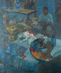 Barbara Doyle (b.1917) - 1991 Oil, Tom's Table