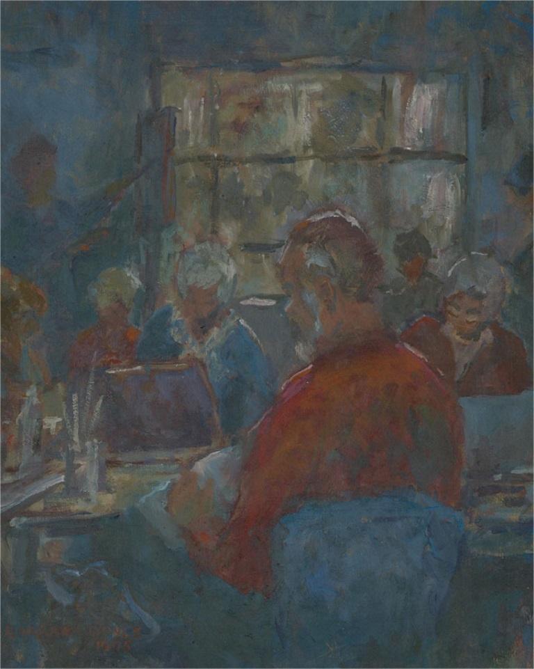 Barbara Doyle (b.1917) - 1995 Oil, Roy and Friends - Painting by Unknown