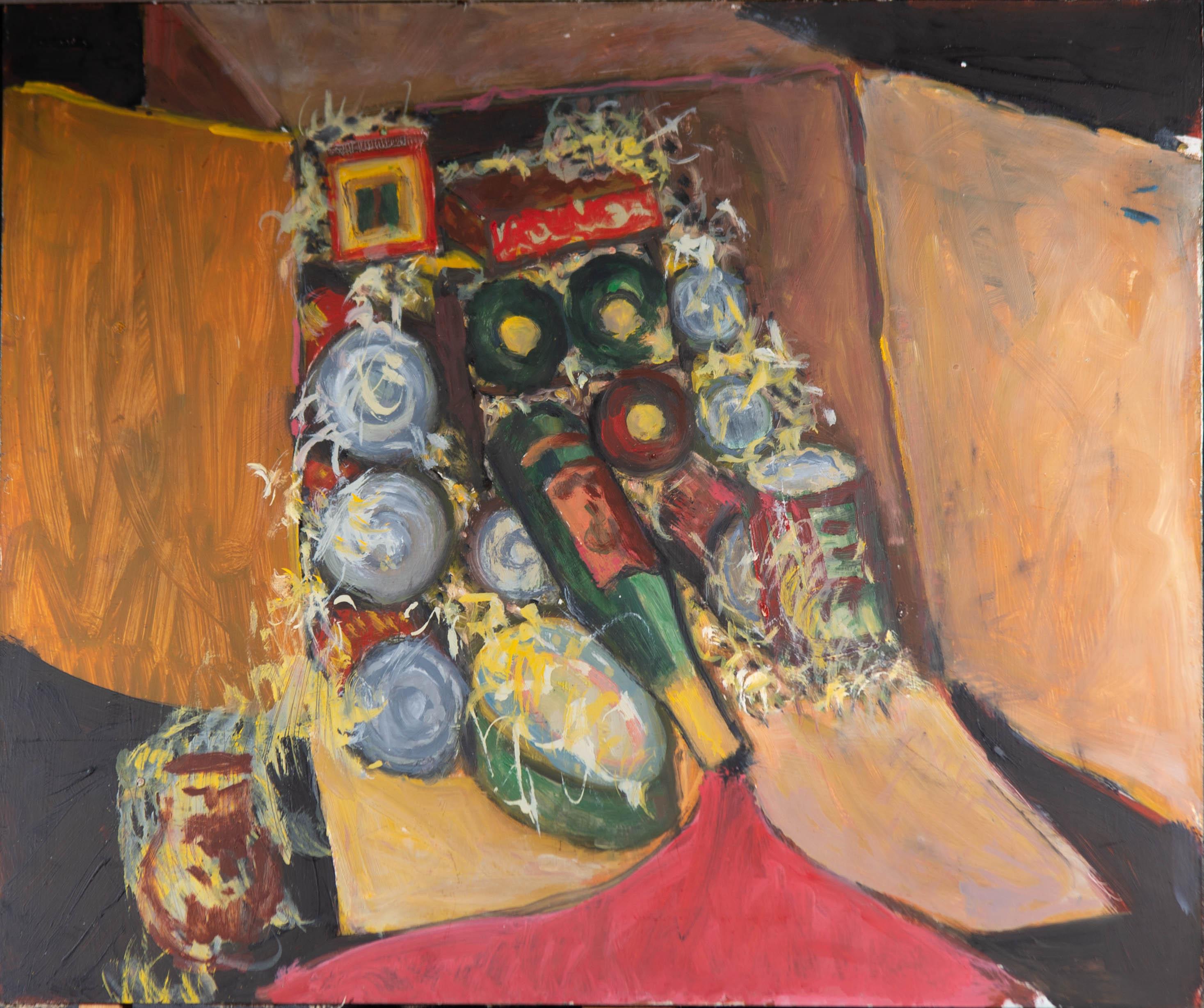 Barbara Doyle (b.1917) - 20th Century Oil, Vibrant Still Life - Painting by Unknown