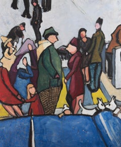 Barbara Doyle (b.1917) - Contemporary Oil, Busy Street
