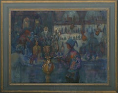 Barbara Doyle (b.1917) - Contemporary Oil, Cairo Market
