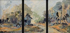 Barbara Goolden - Framed Contemporary Oil, The Garden, Gregynog