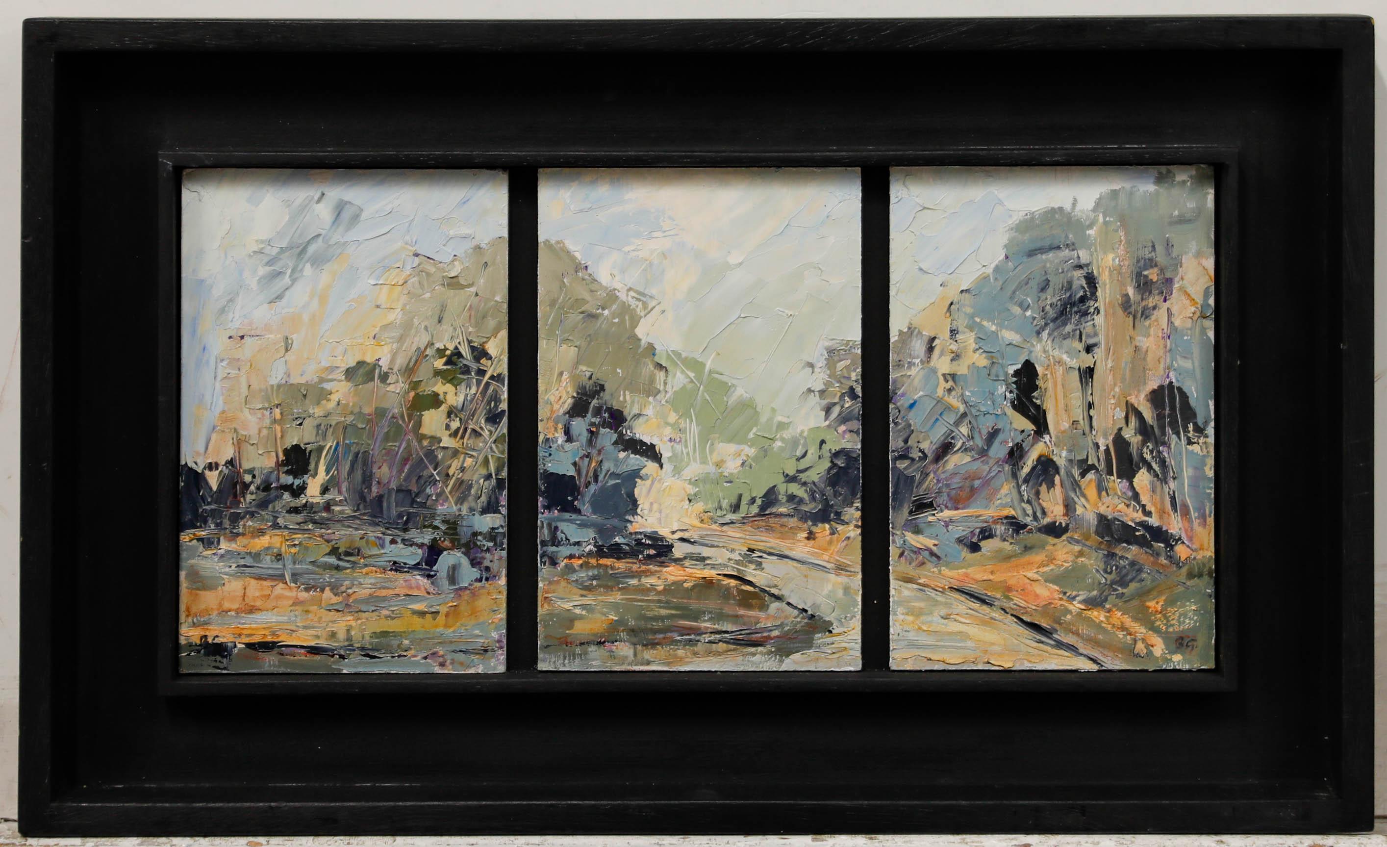 Barbara Goolden - Framed Contemporary Oil, The Garden, Gregynog