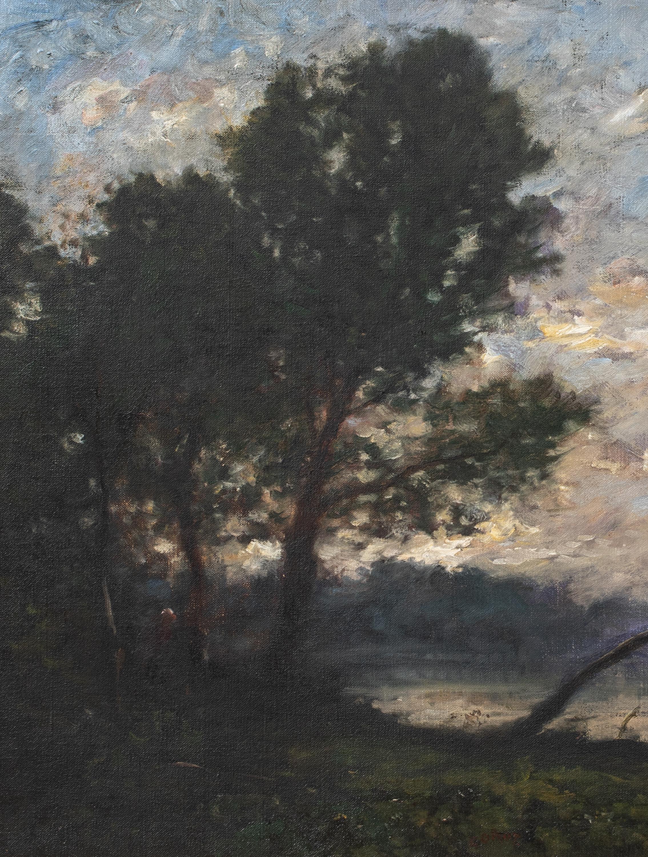 Paesaggio di Barbizon, XIX secolo  JEAN-BAPTISTE-CAMILLE COROT (1796-1875) 3