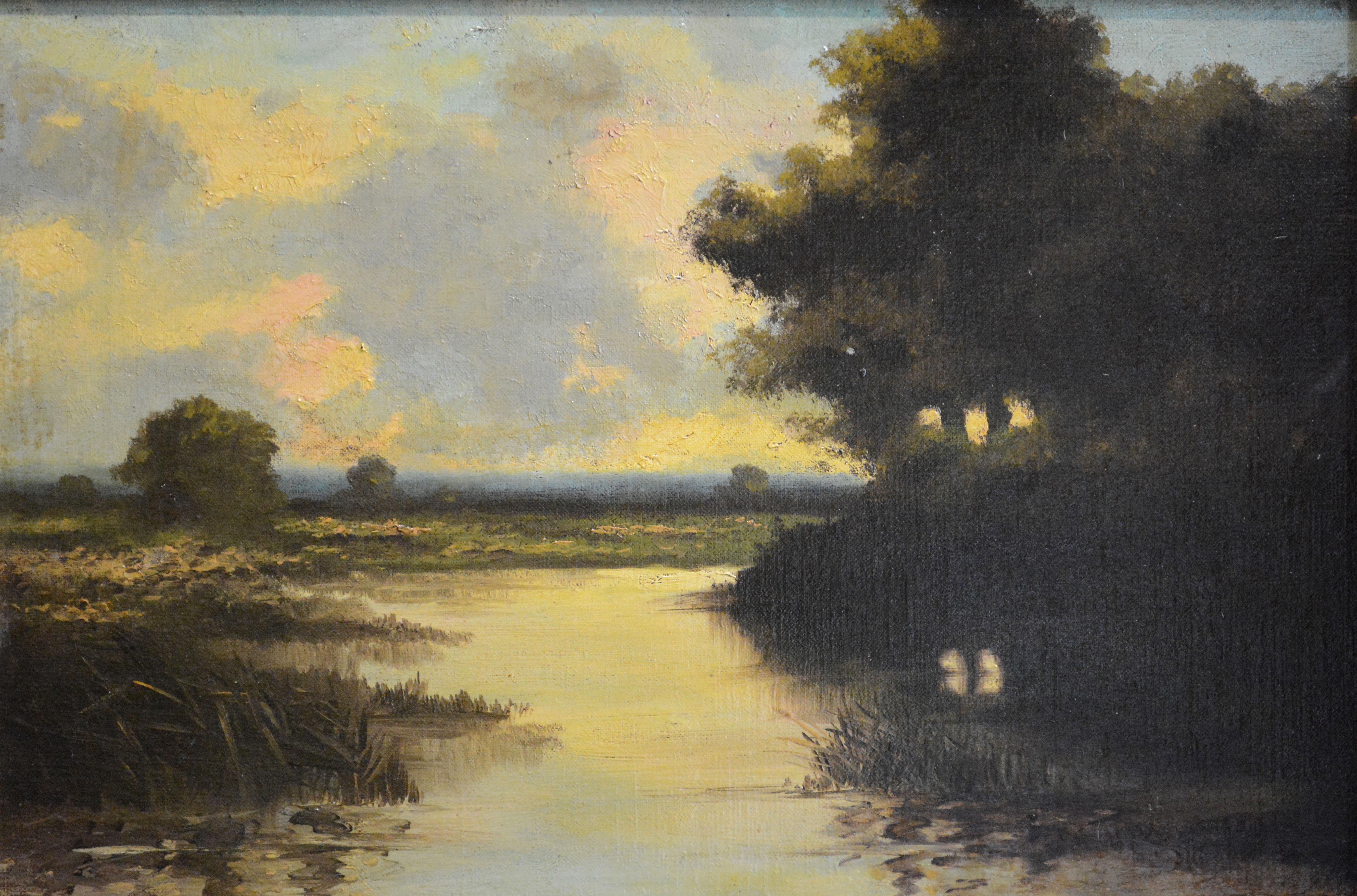 Unknown Landscape Painting - Barbizon Scene