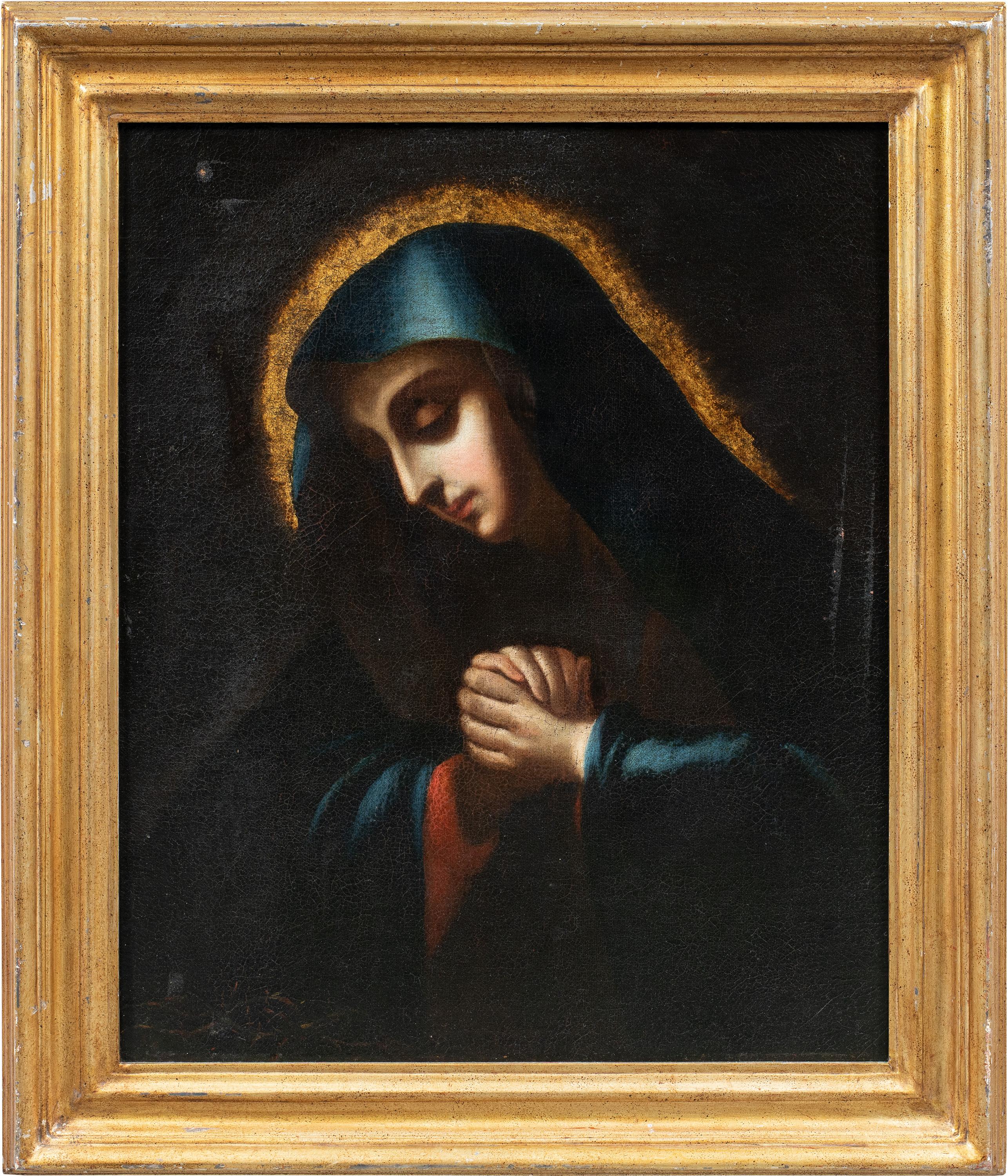 Baroque Dolci follower - 17th century figure - Virgin in prayer
