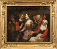 Baroque Dutch painter - Early 18th century figure painting - Inn interior 