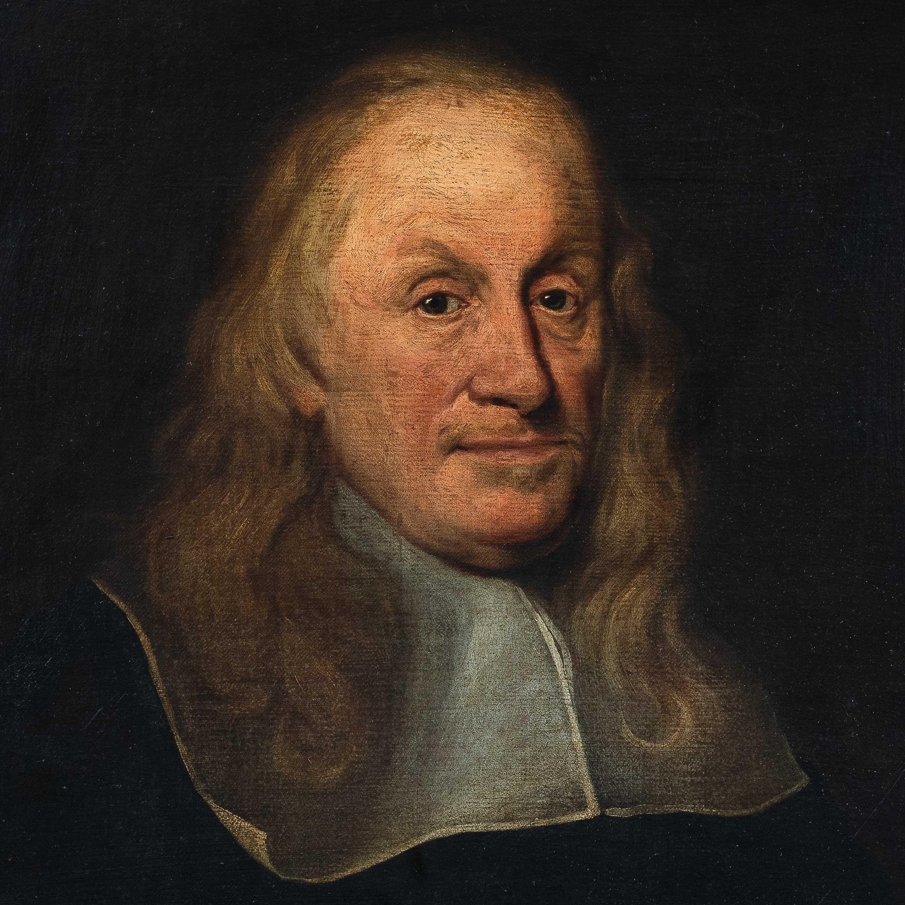 Maestro Barroco Europeo - pintura de figuras de finales del siglo XVII - Retrato de Noble - Painting de Unknown