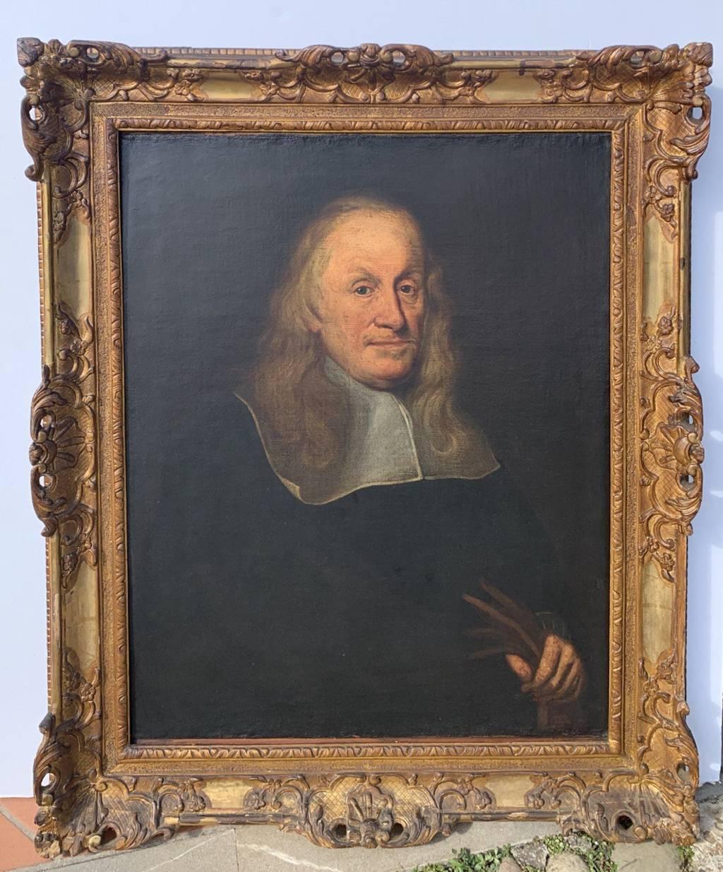 Maestro Barroco Europeo - pintura de figuras de finales del siglo XVII - Retrato de Noble - Painting Antiguos maestros de Unknown
