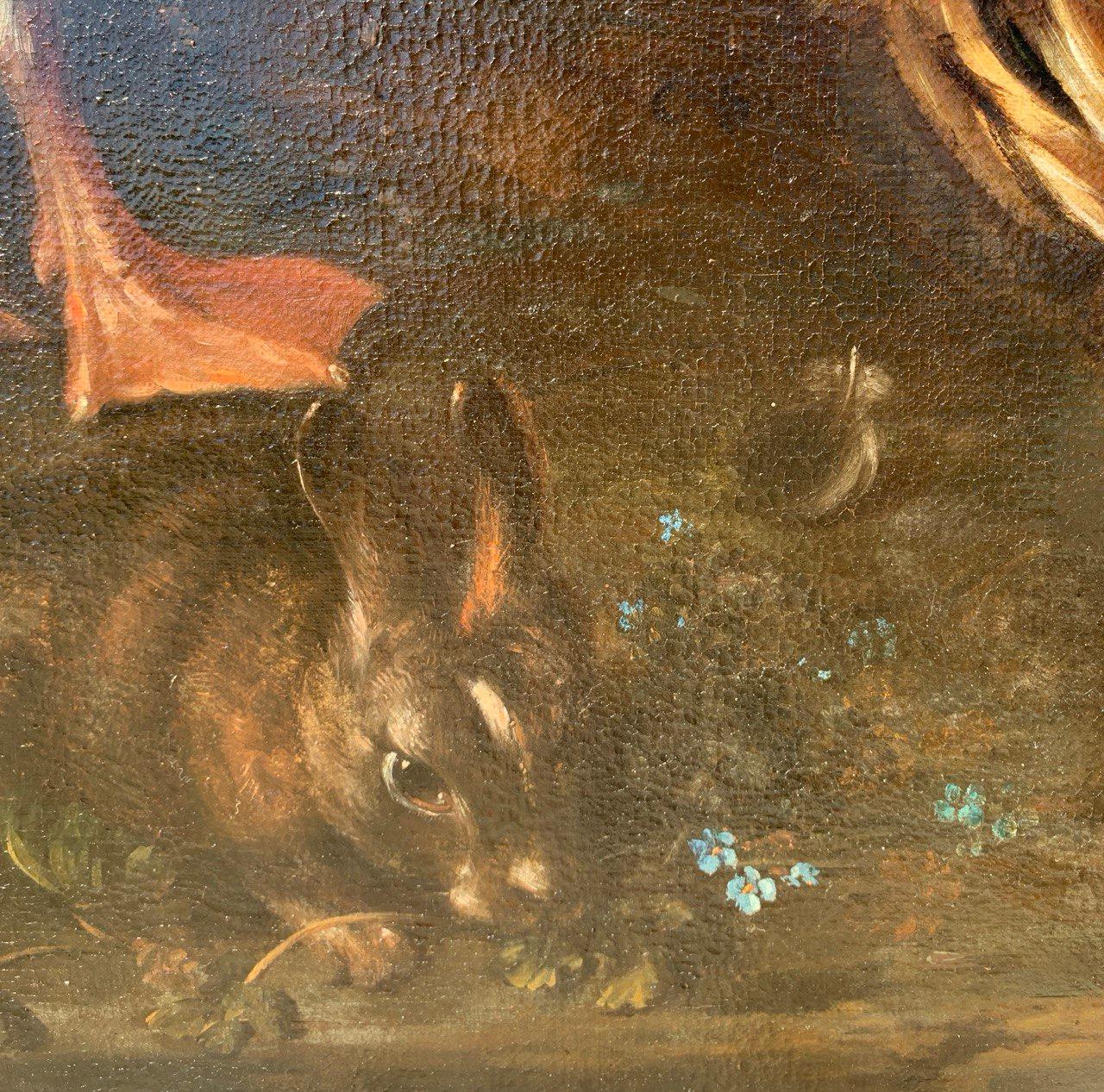Baroque Flemish master - 17th century animal painting - Live nature turkey ducks For Sale 12