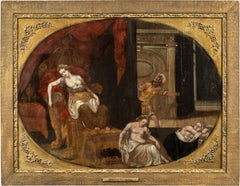 Pittore barocco fiammingo - Pittura di figura del XVII secolo - Morte di Cleopatra