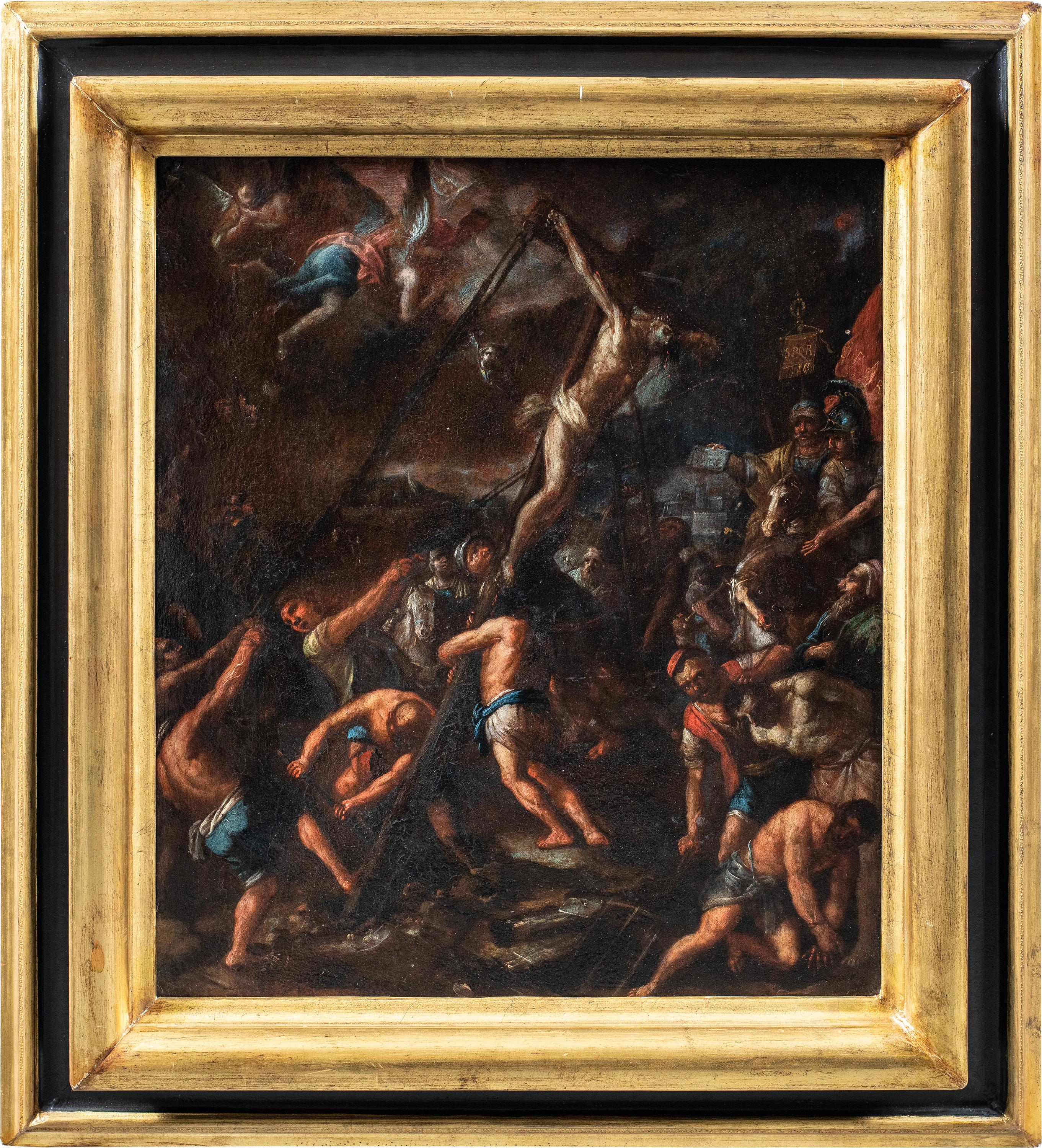 Pittore barocco Florentine - Pittura di figura del XVII secolo - Crocifissione