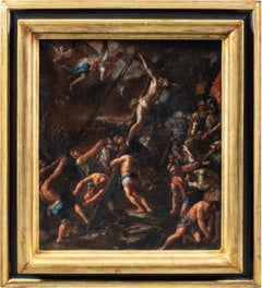 Pintor barroco florentino - Pintura de figuras del siglo XVII - Crucifixión