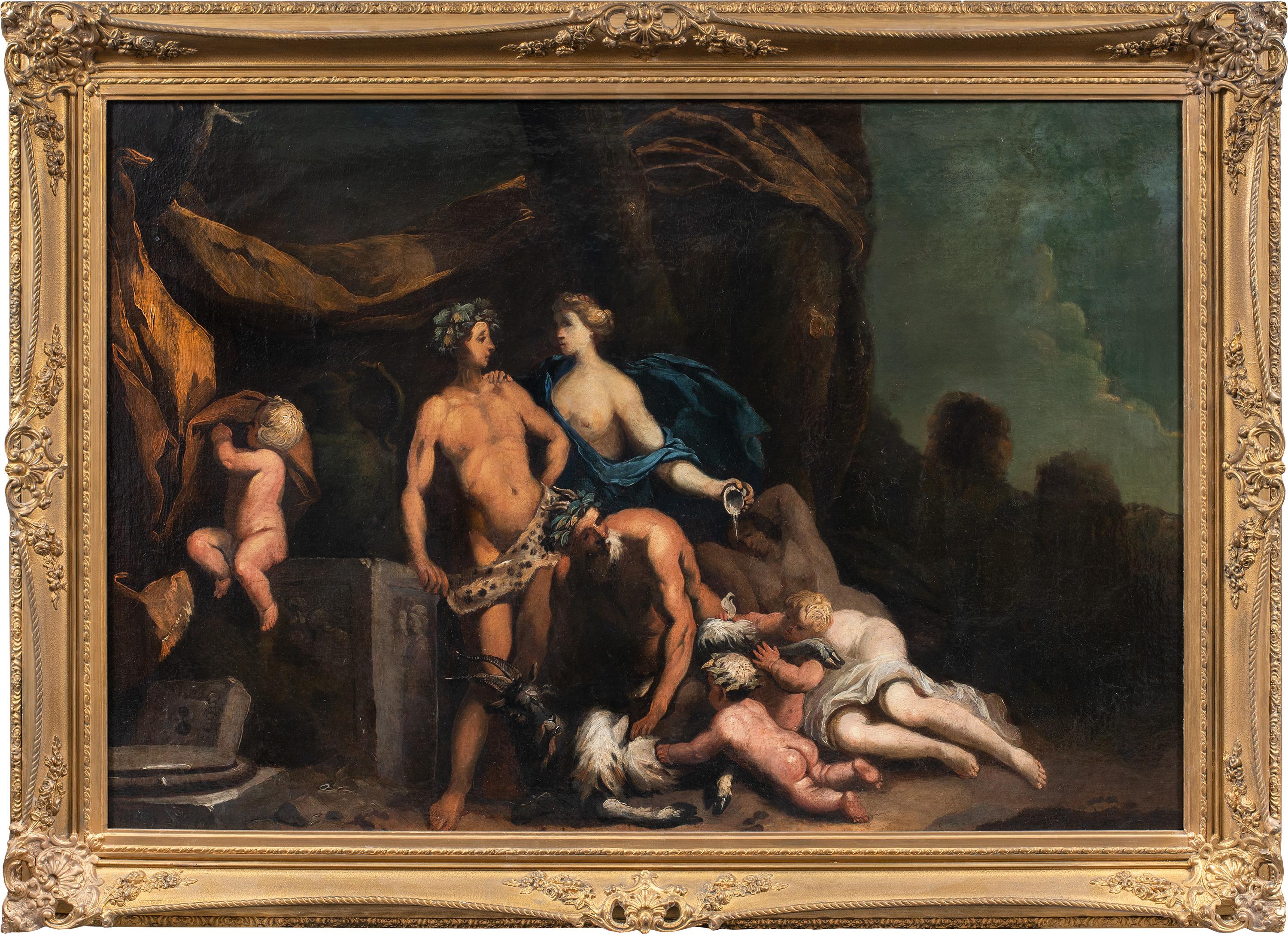 Unknown - Landscape With Hunters By A Lake. 18th Century. For Sale at ...