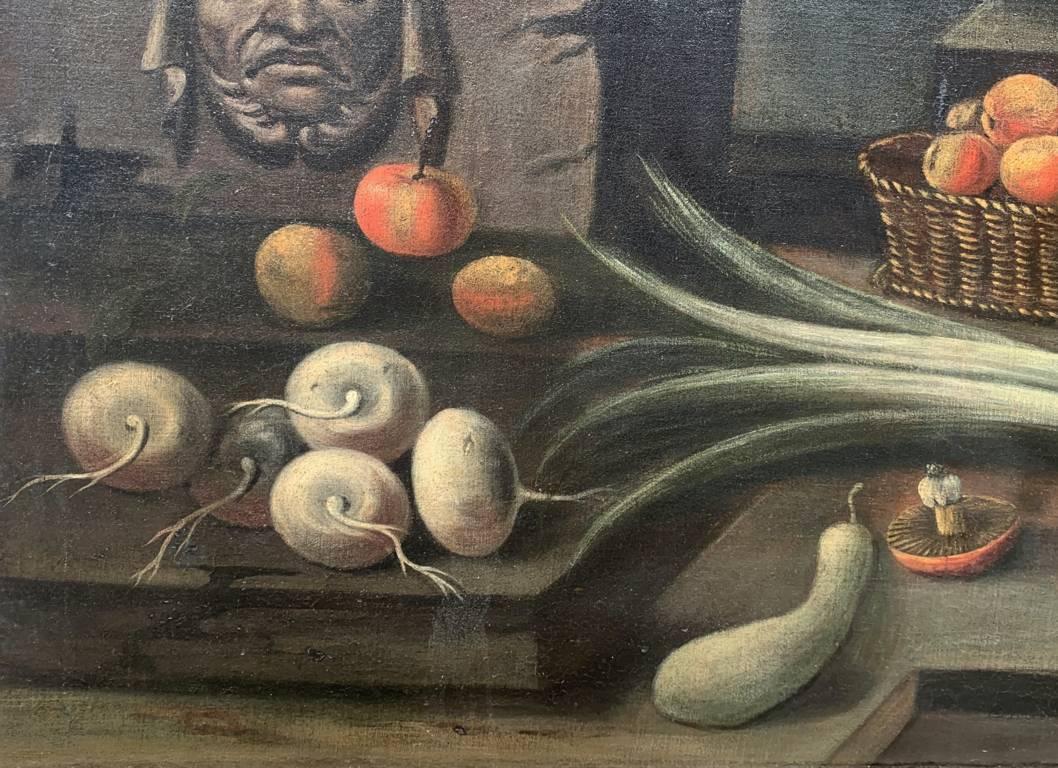 Maestro barroco italiano - Pintura de principios del siglo XVII - Bodegón Interior 5