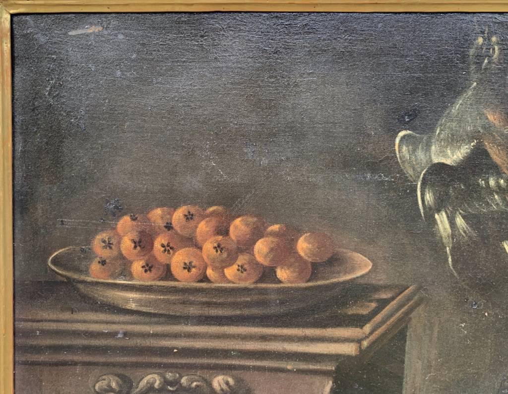 Maestro barroco italiano - Pintura de principios del siglo XVII - Bodegón Interior 3