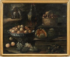 Baroque Italian master- Early 17th century painting - Still Life Interior