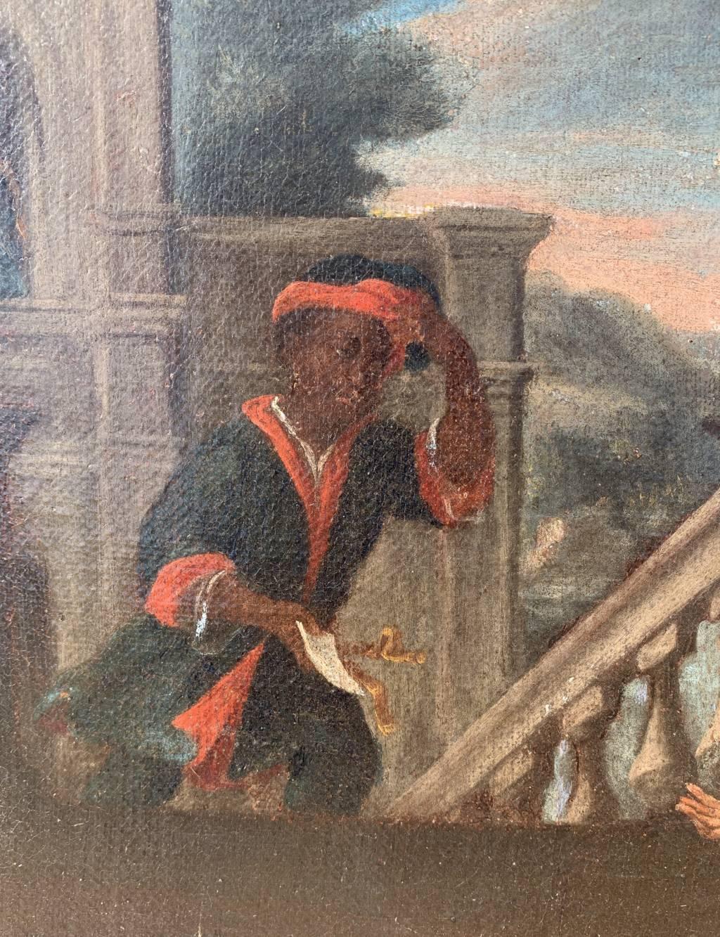 Italienischer Barockmaler des Barock – Figurenbild des 17. Jahrhunderts – Bathsheba-Badenbadenbadenbaden im Angebot 6