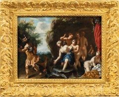 Peintre italien baroque - Peinture de figures du XVIIe siècle - Diana Acteon 