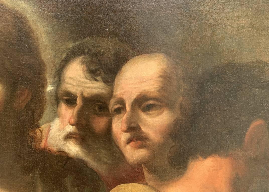 Pittore italiano barocco - Pittura di figura del XVII secolo Incredulità di Thomas 7