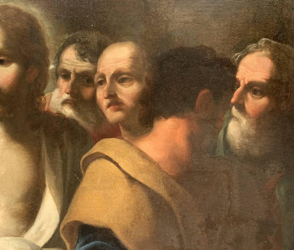 Pittore italiano barocco - Pittura di figura del XVII secolo Incredulità di Thomas 2