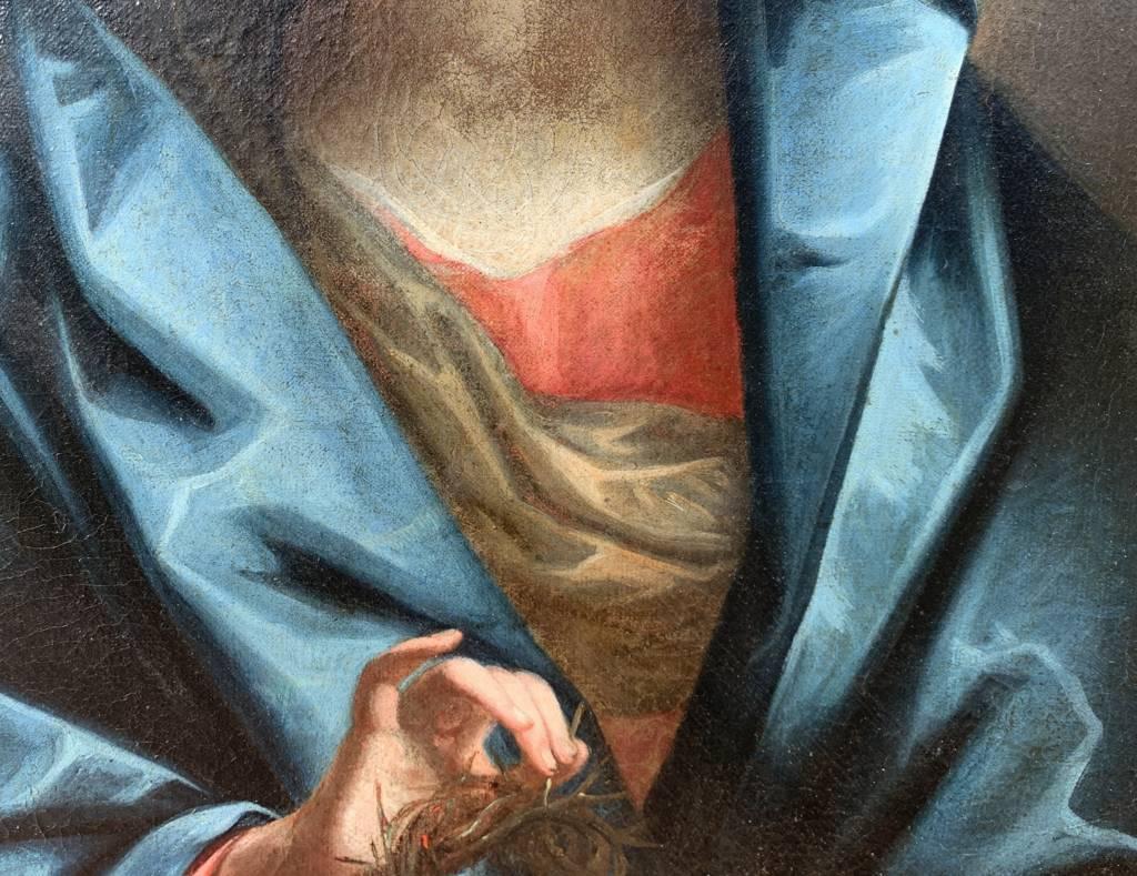 Italienischer Barockmaler des Barock – Figurengemälde des 17. Jahrhunderts – Jungfrau mit Kind  im Angebot 2
