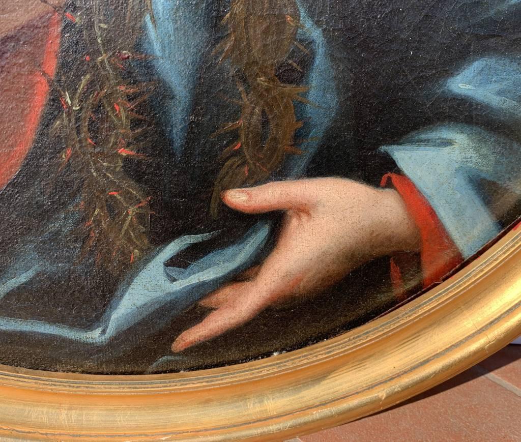 Baroque Italian painter - 17th century figure painting - Virgin Child  For Sale 4