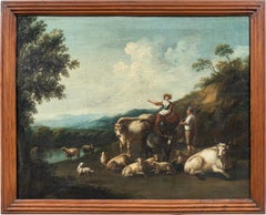 Italienischer Barockmaler des Barock – Landschaftsmaler des 18. Jahrhunderts – Sheperds