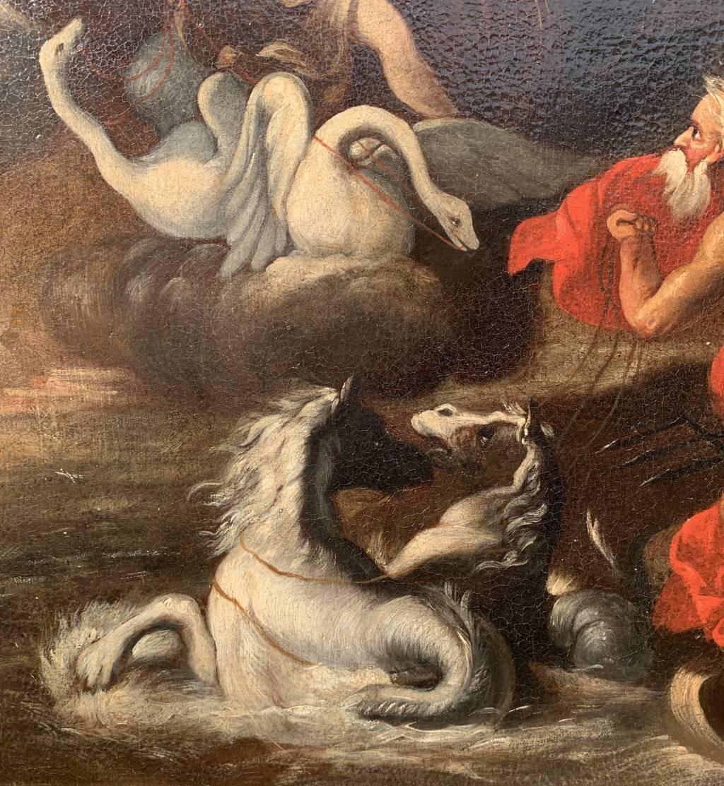 Peintre italien baroque - Début du XVIIIe siècle - Vénus et Poséidon 5
