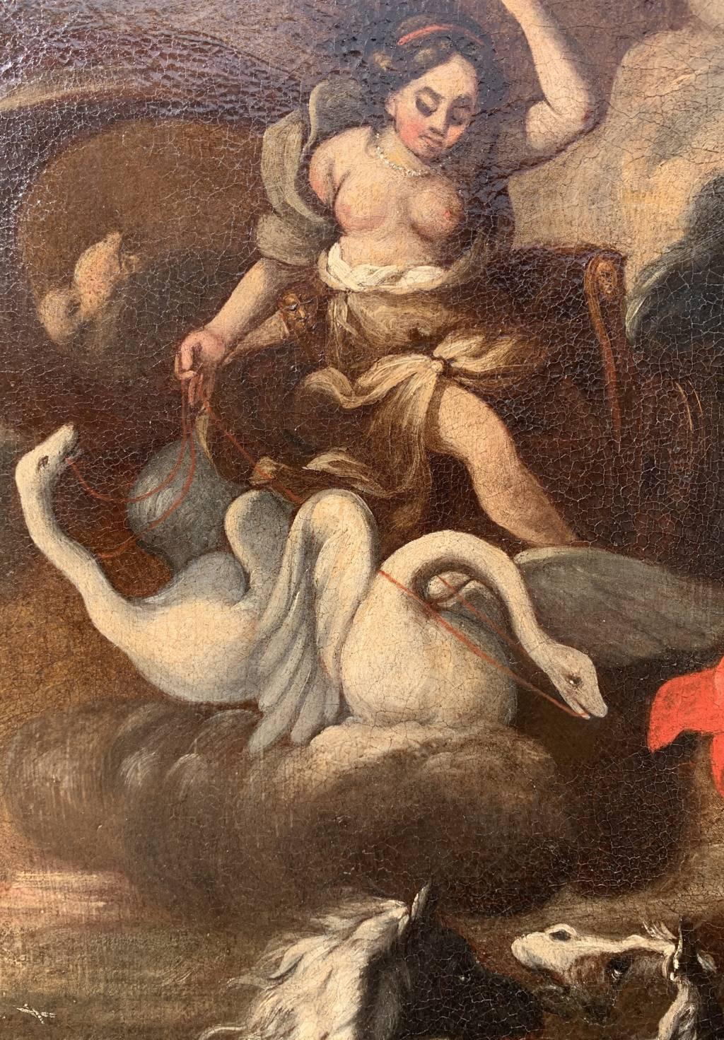 Peintre italien baroque - Début du XVIIIe siècle - Vénus et Poséidon 6
