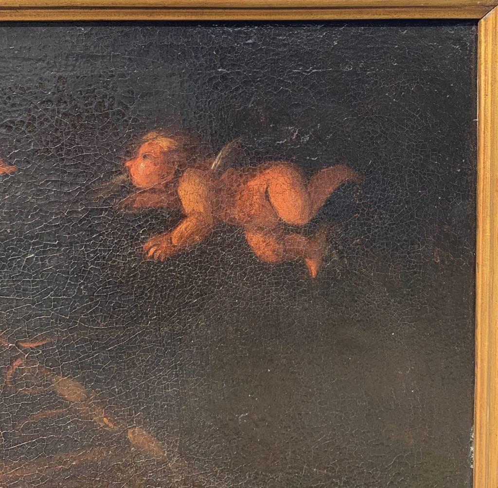 Peintre italien baroque - Début du XVIIIe siècle - Vénus et Poséidon 8