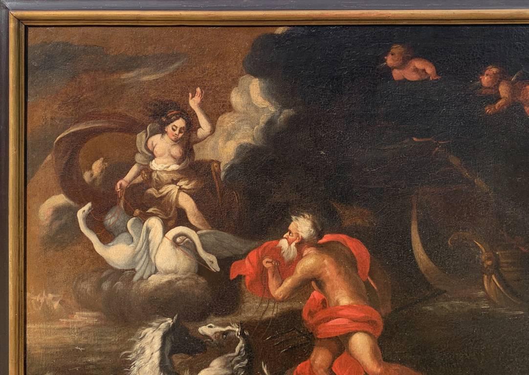 Peintre italien baroque - Début du XVIIIe siècle - Vénus et Poséidon 2
