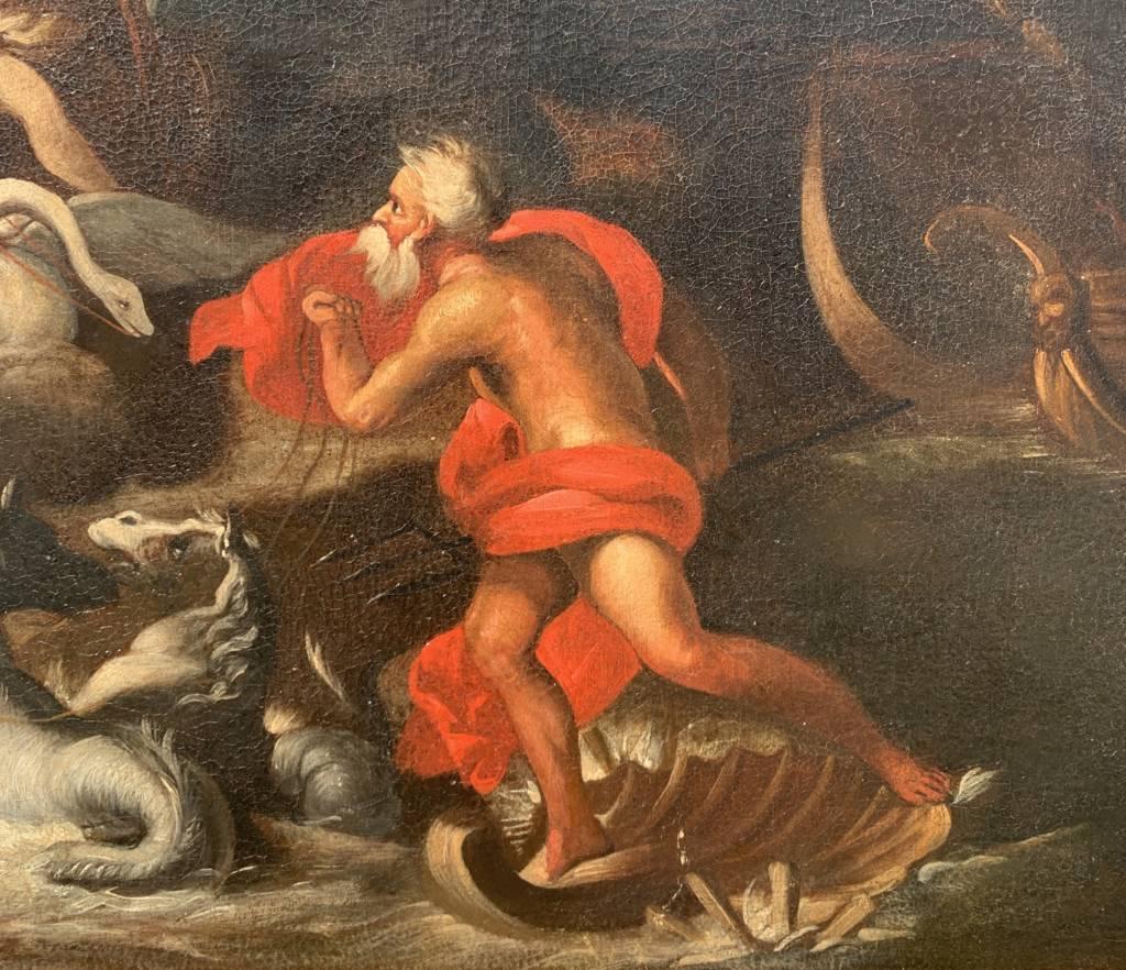 Peintre italien baroque - Début du XVIIIe siècle - Vénus et Poséidon 4