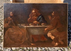 Baroque master (Italian school) - 17th century figure painting - Emmaus supper