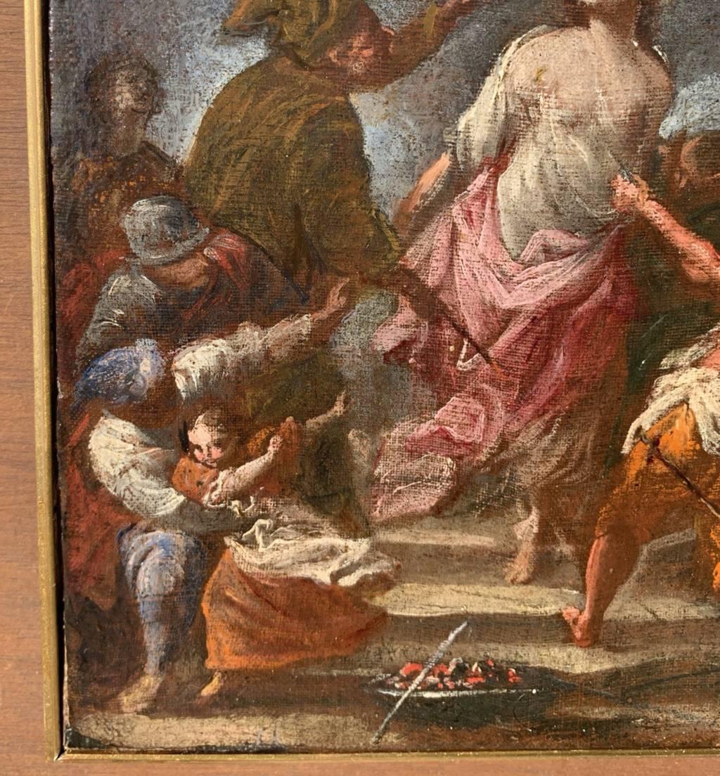 Neapolitanischer Meister des Barock – Figurenmalerei des 17. Jahrhunderts – Martyrdom St. Agatha im Angebot 4
