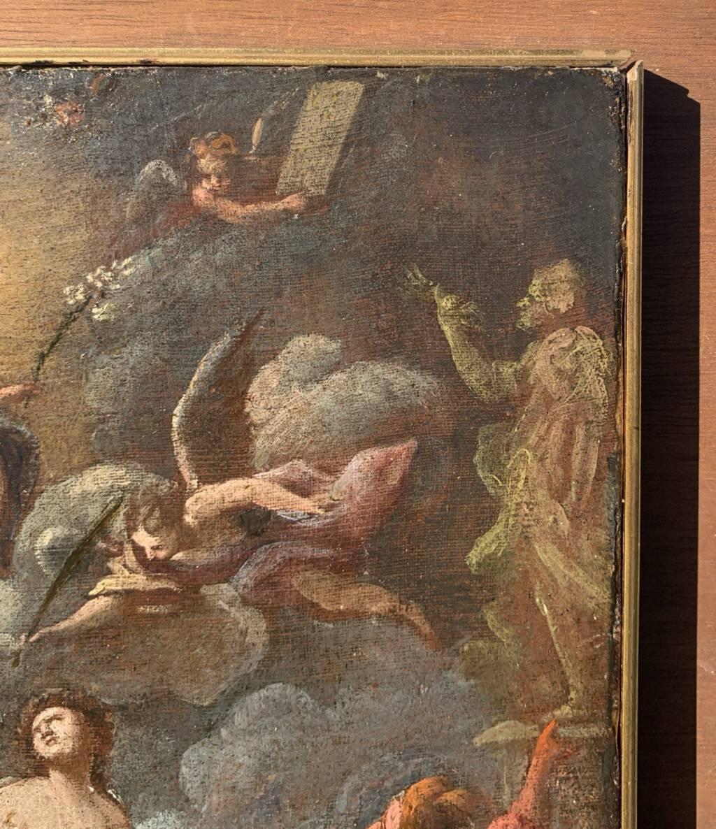 Neapolitanischer Meister des Barock – Figurenmalerei des 17. Jahrhunderts – Martyrdom St. Agatha im Angebot 1