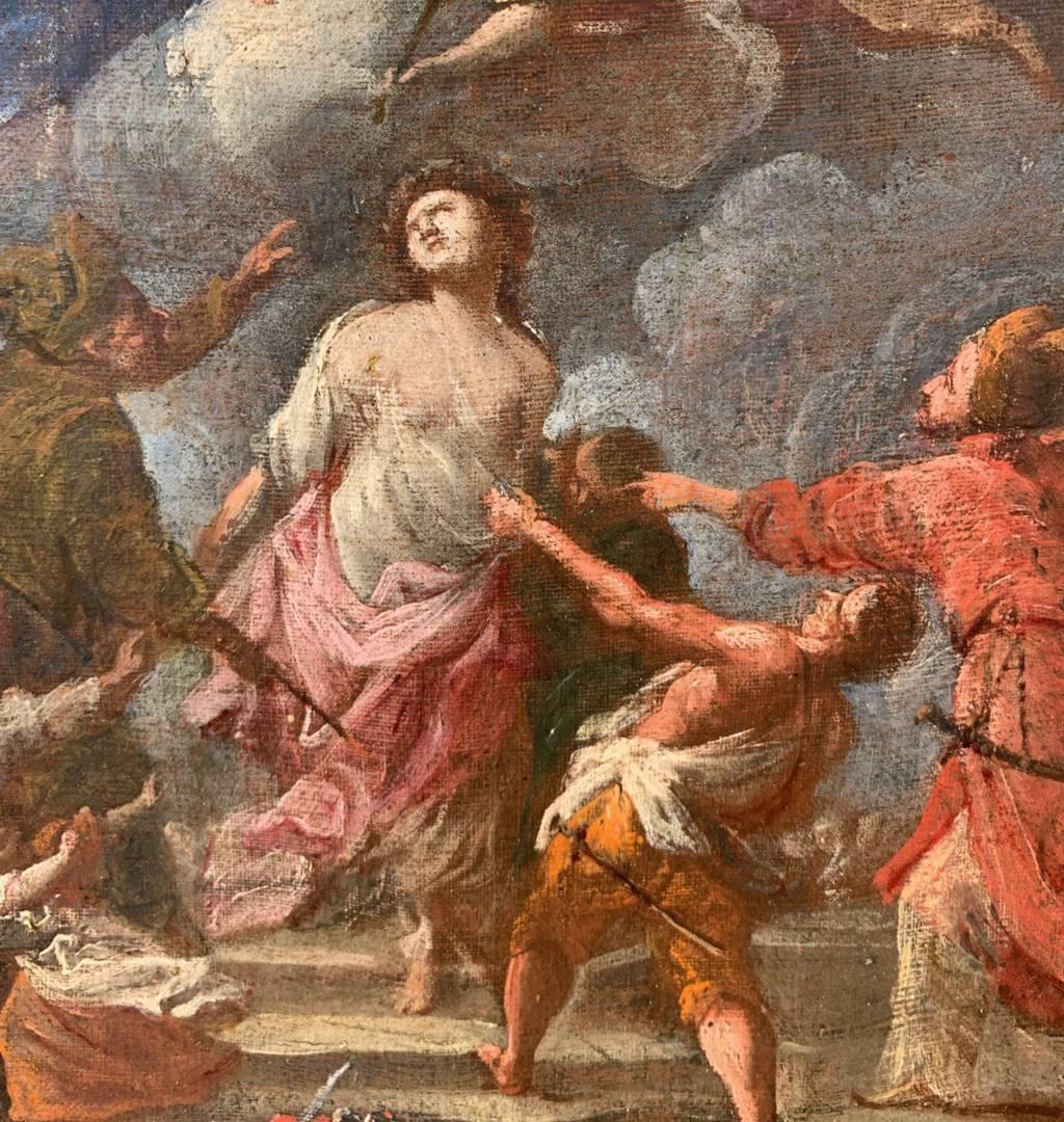 Neapolitanischer Meister des Barock – Figurenmalerei des 17. Jahrhunderts – Martyrdom St. Agatha im Angebot 2