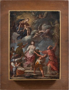 Maestro barroco napolitano - Pintura de figuras del siglo XVII - Martirio Santa Águeda