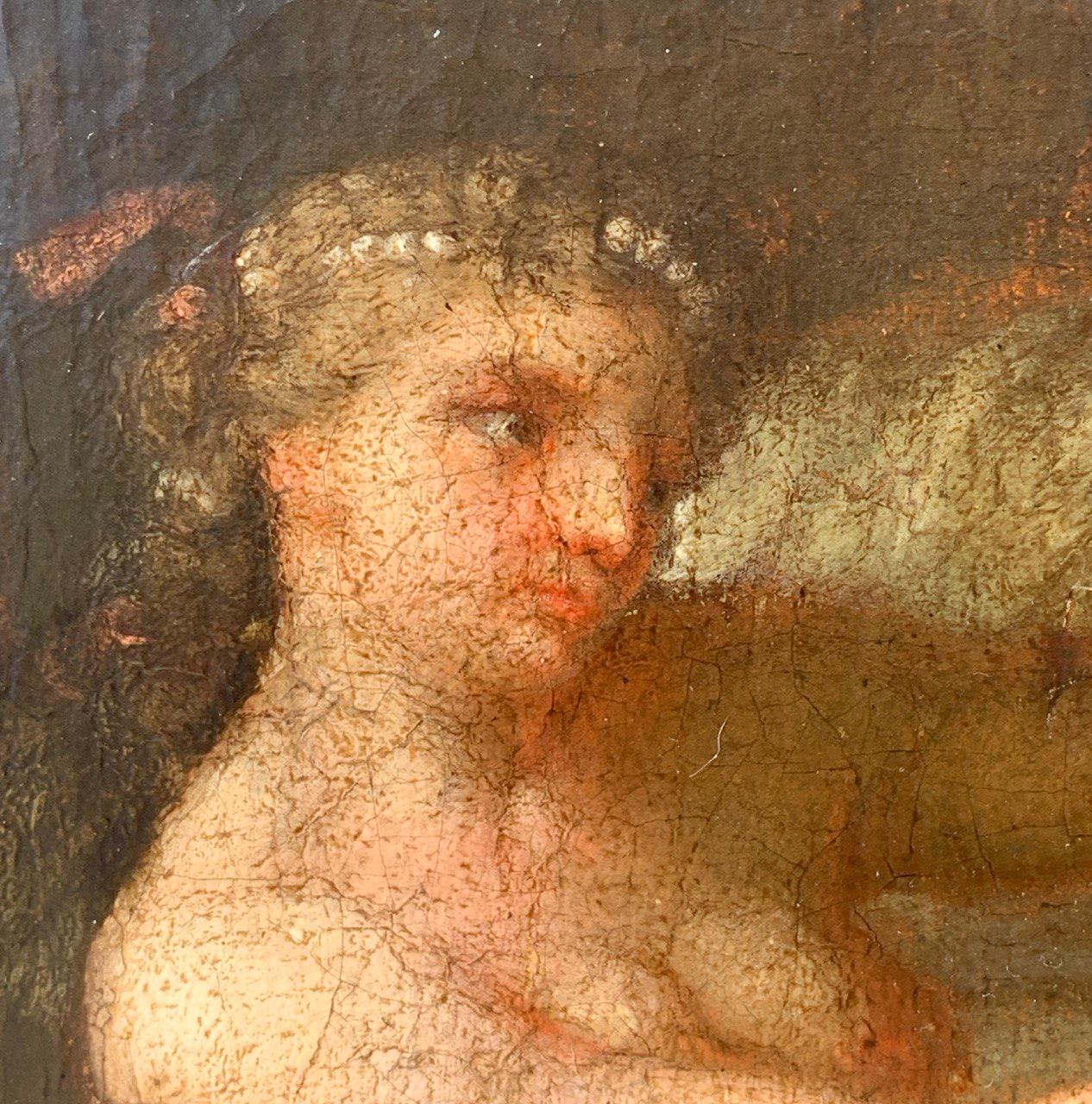 Pittore barocco napoletano - Pittura di figura del XVII secolo - Joseph Potifar moglie in vendita 4