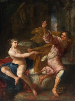 Baroque Neapolitan painter - 17th century figure painting - Joseph Potiphar wife