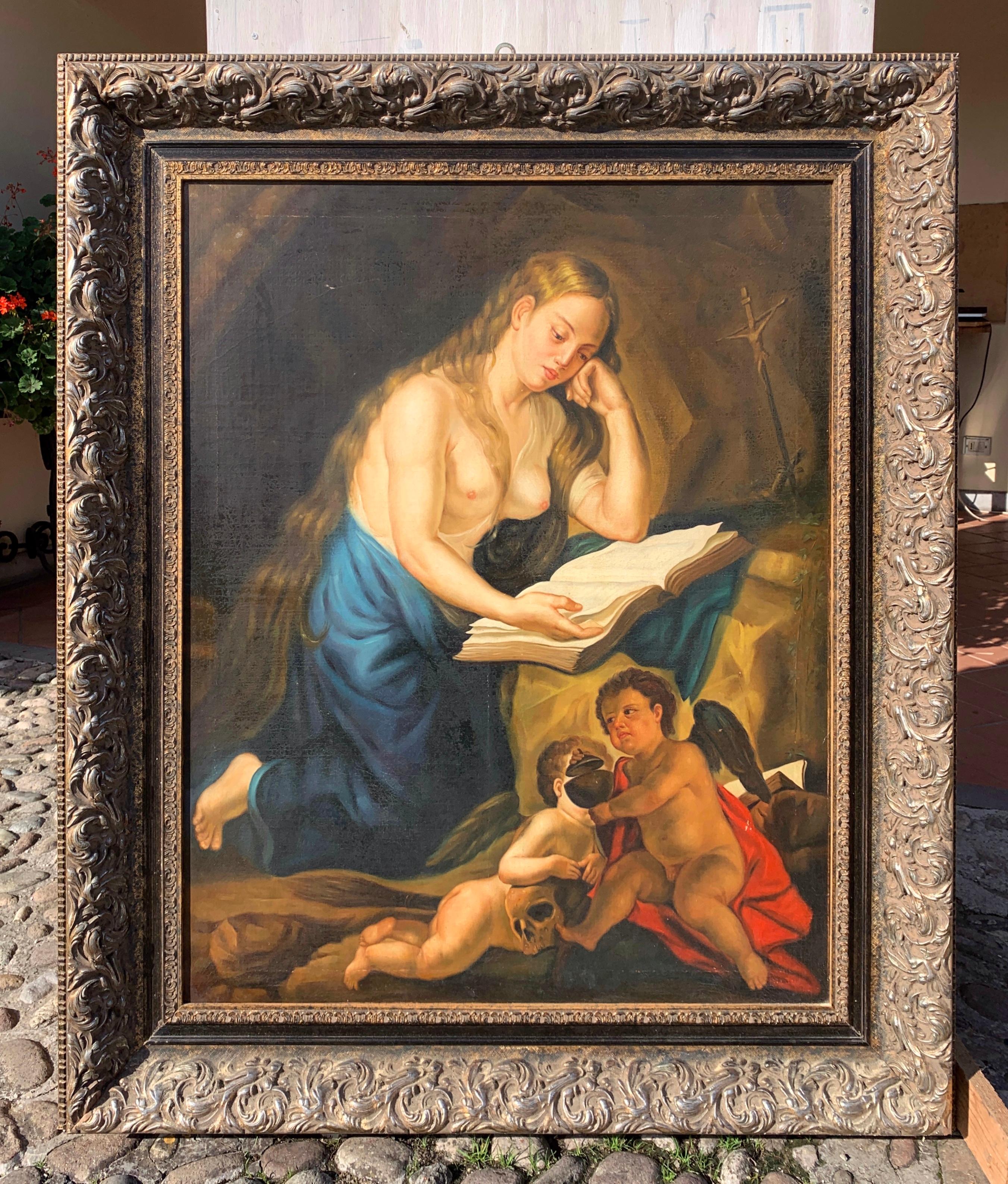 Barocker Maler (Italienische Schule) - Figurenmalerei des 18. bis 19. Jahrhunderts – Painting von Unknown