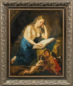 Antique Baroque style painter (Italian school) - 18th-19th century figure painting
